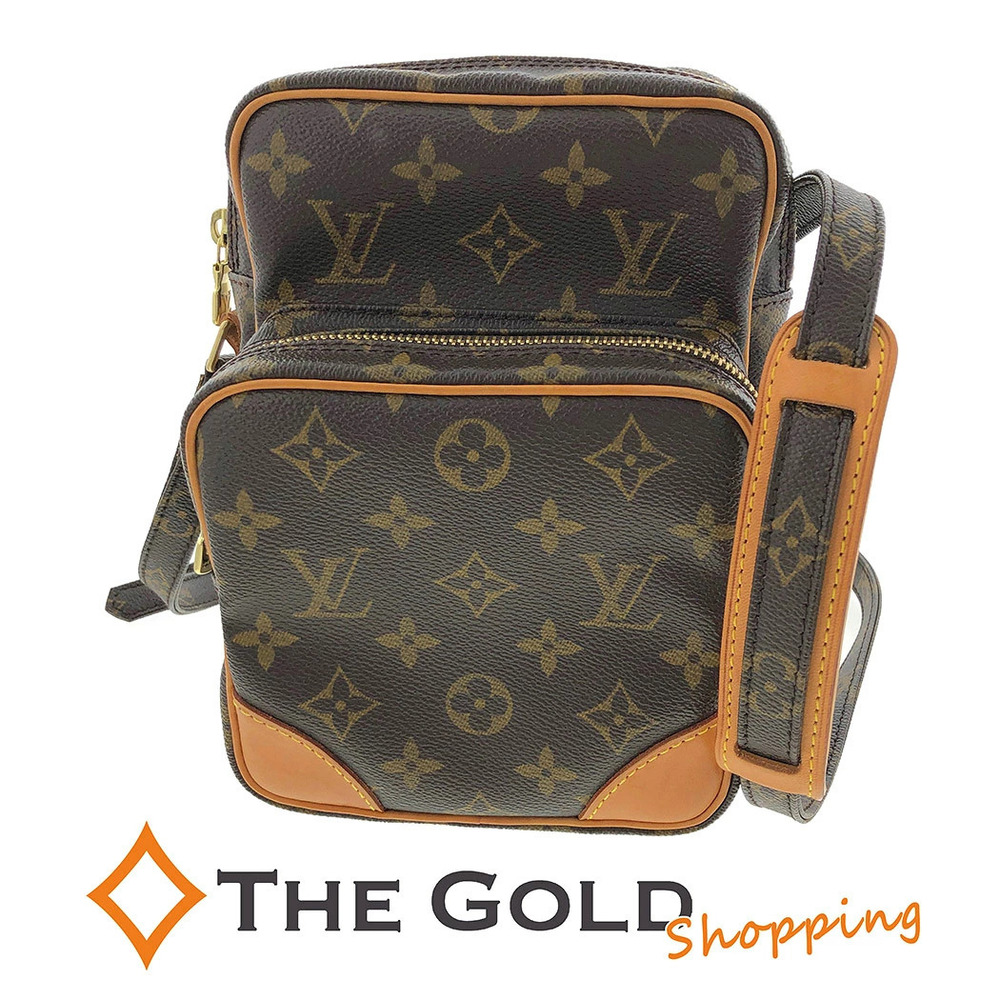 Louis Vuitton Amazon Monogram Canvas Shoulder Bag Brown